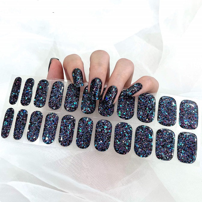 DearMira Black Bling-DM60023(Semi-Cured Gel-22pcs)