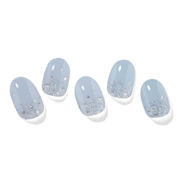 DearMira Light Blue with Glitter DM21002 (Semi-Cured Gel 20pcs)