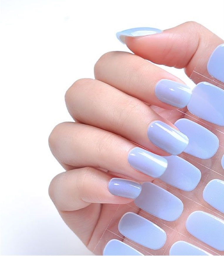 DearMira Pure Light Blue-DMJK243 (Semi-Cured Gel-24pcs)