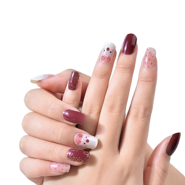 DearMira Reindeer With Gift-DMJK278(Semi Cured Gel-24pcs)