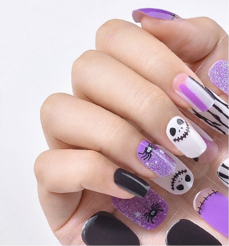 DearMira Diva In Purple Halloween (Semi-Cured Gel-24pcs)