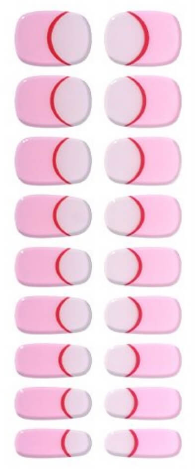 DearMira Light Pink French-DMJK334 (Semi-Cured Gel-24pcs)